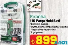 PİRANHA 110 PARÇA HOBİ SETİ